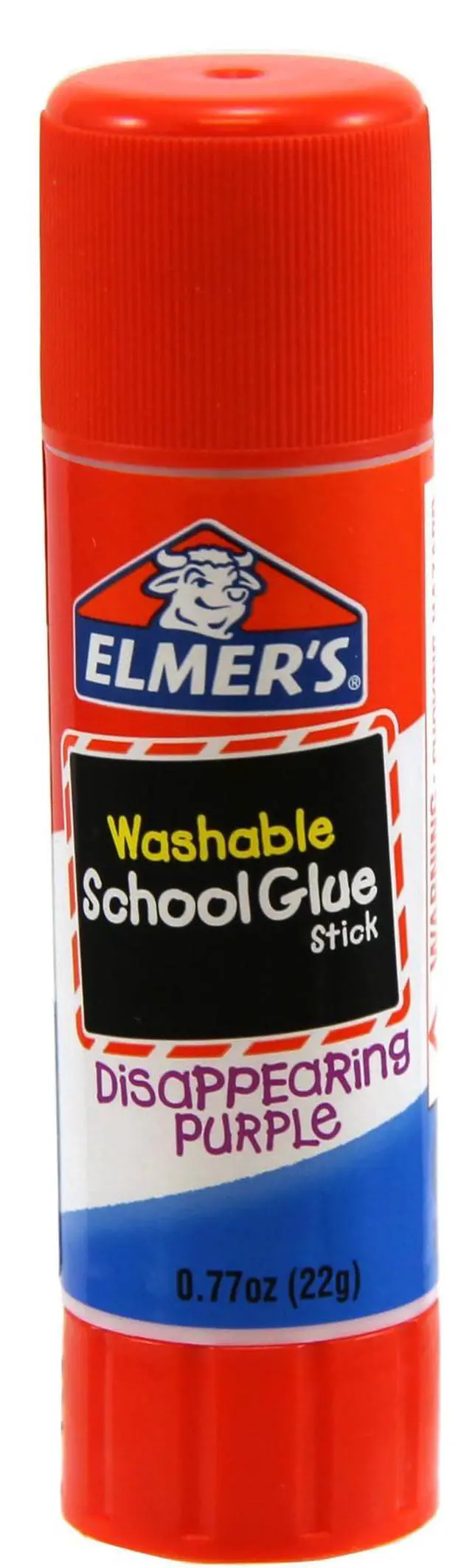 Alt view image 6 of 6 - Elmer's Disappearing Purple School Glue Sticks, Washable, 22 Grams, 3 Count - Poster, Vision Board, Back to School Supplies, #1 Teacher Brand (Pack of 2)
