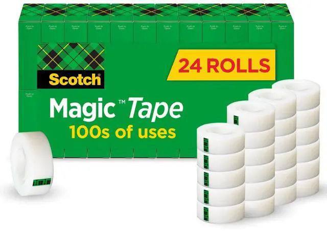 Main image of Scotch Magic Tape, Invisible, Home Office Supplies and Back to School Supplies for College and Classrooms, 24 Rolls