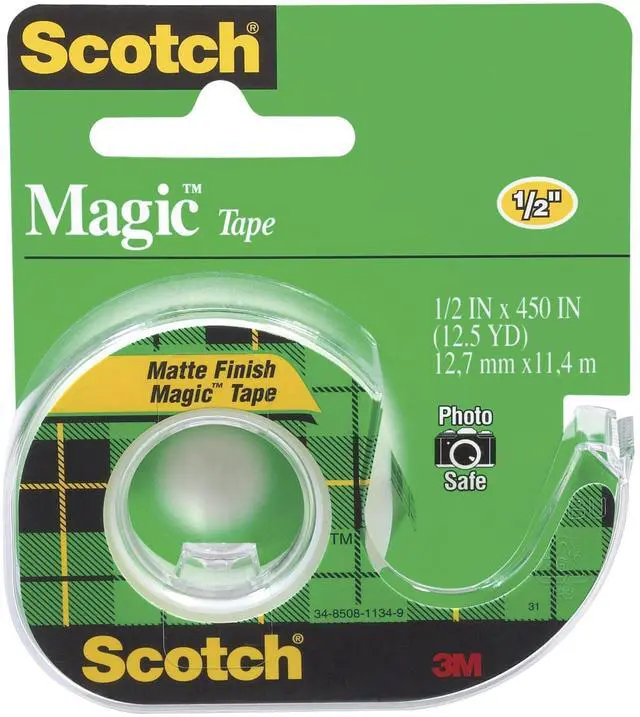 Main image of Scotch Magic Tape, 1/2 x 450 Inch (104), Green