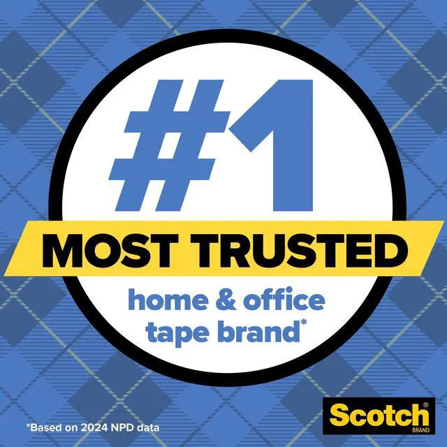 Alt view image 3 of 7 - Scotch Wall-Safe Tape, 1 Dispenser Roll, Removable Wall Safe Tape, for Hanging Photos, Art, Décor, 3/4 in x 650 in