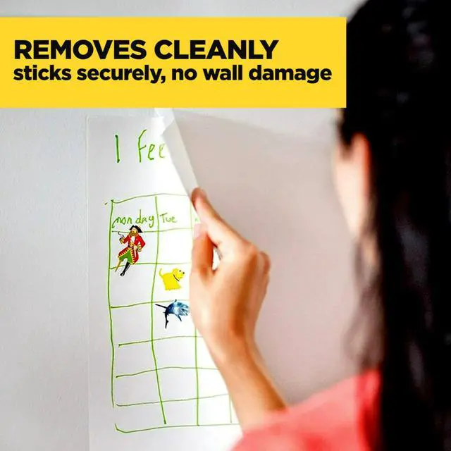 Alt view image 5 of 7 - Scotch Wall-Safe Tape, 1 Dispenser Roll, Removable Wall Safe Tape, for Hanging Photos, Art, Décor, 3/4 in x 650 in