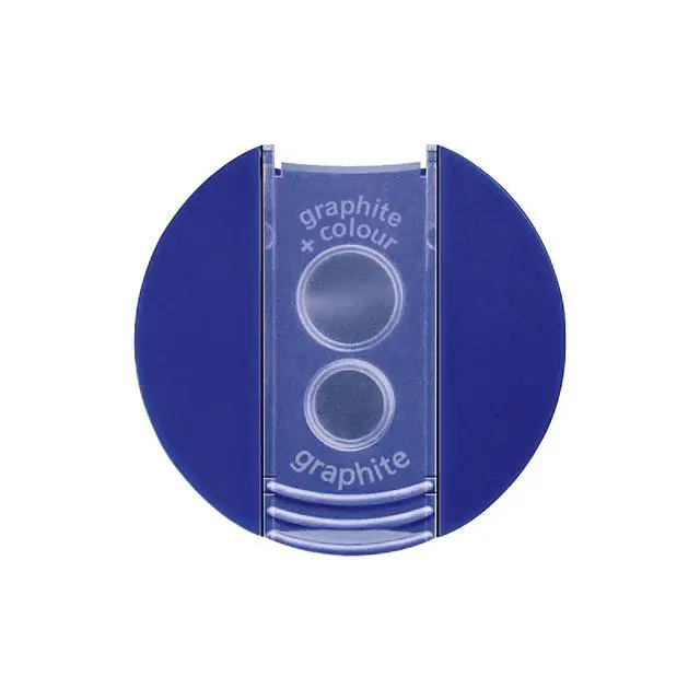 Alt view image 2 of 6 - STAEDTLER Double-Hole Tub Pencil Sharpener: Dual Size Manual Sharpener for Standard Graphite & Colored Pencils - Compact Design - Ideal for Classroom, Home, Office, & Art Studio