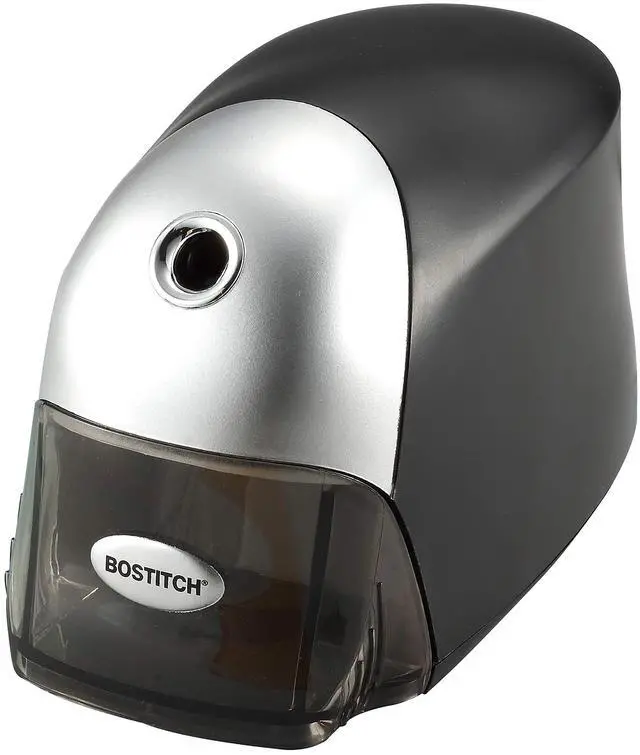 Main image of Bostitch Office QuietSharp Executive Heavy Duty Electric Pencil Sharpener for 65% Faster Sharpening and 6X Longer Cutter Life - Colored Pencil Compatible, Black