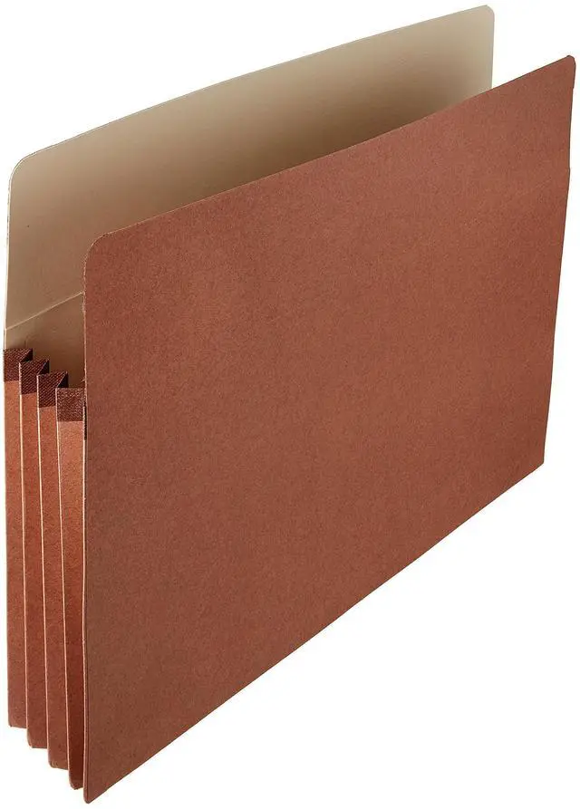 Main image of Amazon Basics Expanding File Folder Organizer with Pockets, Letter Size, 3.5-Inch Expansion, Accordion Style, Large Capacity Document Storage, Brown, 25-Pack
