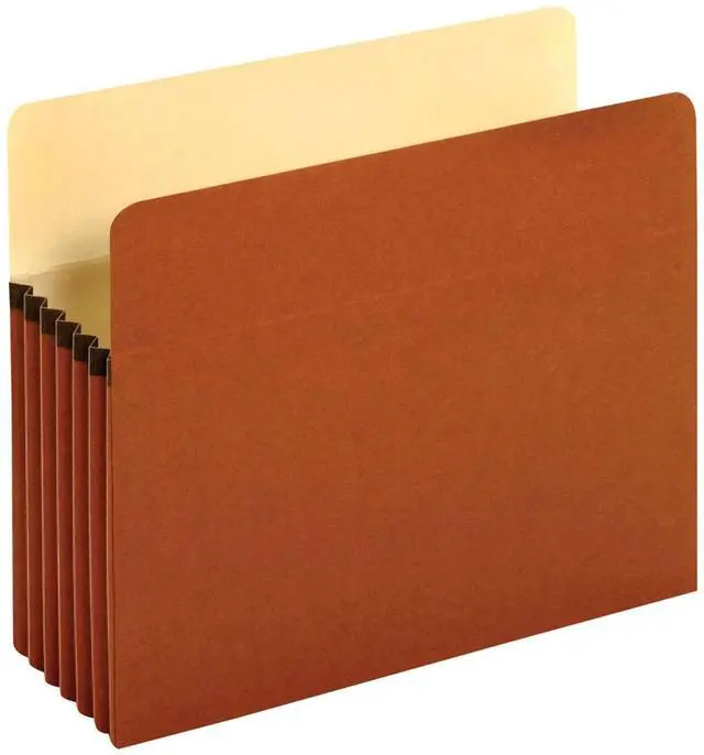 Main image of Pendaflex Expanding File Pockets, Letter Size, 5.25" Expansion, Reinforced with DuPont Tyvek® Material, Redrope, 10 per Box (1534G-OX)