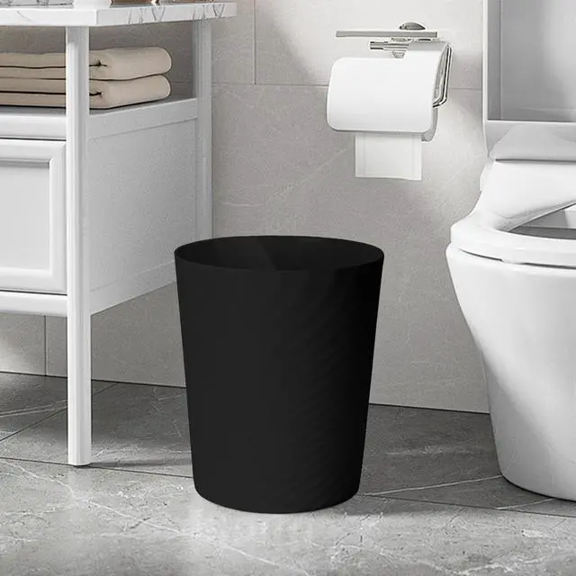 Alt view image 7 of 7 - TEIUKAX Hand Trash Can - Small Waste basketbin - 1.8 Gallon- for Office,Home,Bathroom,Kitchen - Black