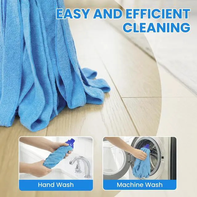 Alt view image 4 of 7 - Mop, Microfiber Cloth Mops for Floor Cleaning, Small Mop with 2 Refills