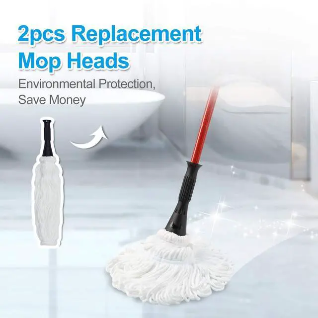 Alt view image 5 of 7 - Eyliden Mop Model No.: FZ-02-2020/FZ-02-2019 Replacement Head, 2pcs Microfiber Mop Pads for Eyliden Twist Mops, Floor Cleaning Mops Head(Not Include Handle), Suitable for Any Surfaces (2pack Heads)