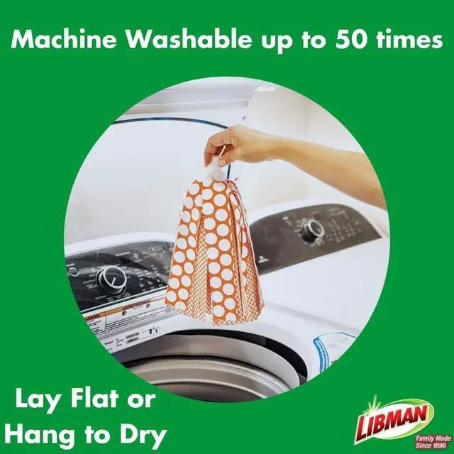 Alt view image 2 of 6 - Libman Wonder Mop Head Replacement | Absorbent Microfiber | Self Wringing | Best Refill | Machine Washable | Multi-Surface Floor Mop | 3 Replacement Pads