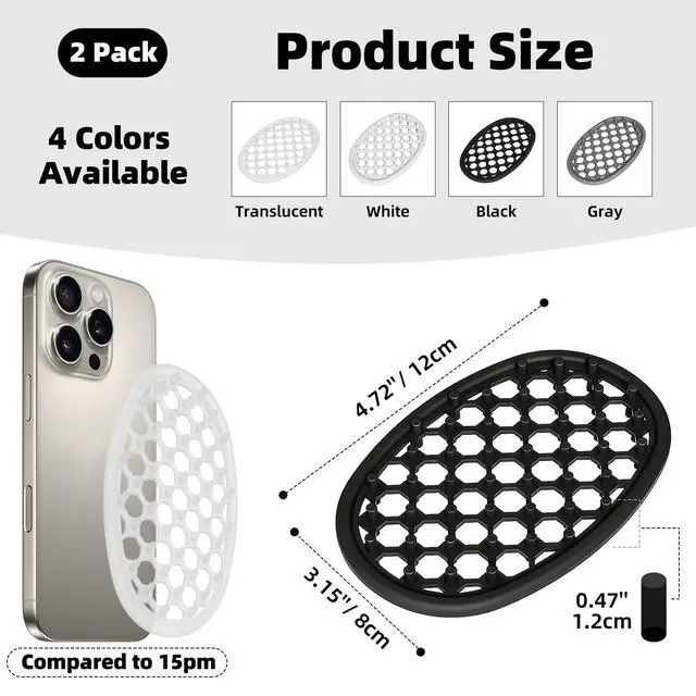 Alt view image 6 of 7 - Aenfaiy 2 Pack Soap Dish for Shower, Non-Slip Silicone Bar Soap Holder with Efficient Drainage Holes for Bathroom Sink, Self Draining Soaps Saver Pad for Shower Niche, Shelf (Translucent- 2Pcs)