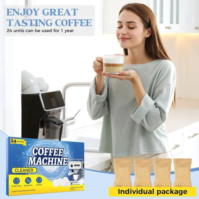Alt view image 7 of 7 - 24 Coffee Maker Cleaner Descaler Tablets for Coffee Pot & Coffe Machine