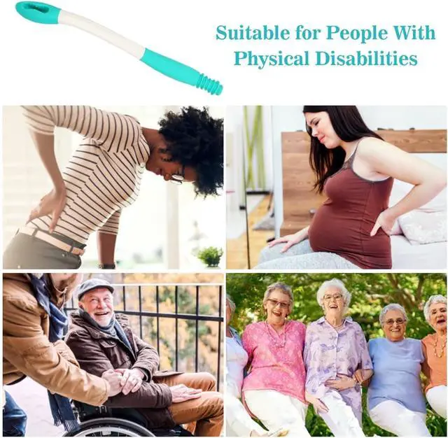 Alt view image 5 of 5 - Long Handle Toilet Aid Extends Over 15 Inches | Bottom Wiper Tool for Independence & Hygiene Securely Grips Toilet Paper or Wipes, Ideal for Post-Surgery, Elderly, or Limited Mobility Care