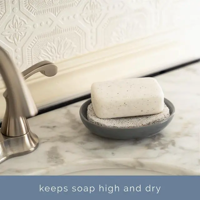 Alt view image 2 of 6 - S&T INC. Bar Soap Holder for Kitchen, Bathroom, and Soap Dish, 4 Pack, White, 2.9 inches by 4.4 inches