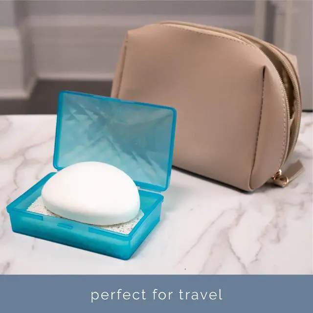 Alt view image 4 of 6 - S&T INC. Bar Soap Holder for Kitchen, Bathroom, and Soap Dish, 4 Pack, White, 2.9 inches by 4.4 inches