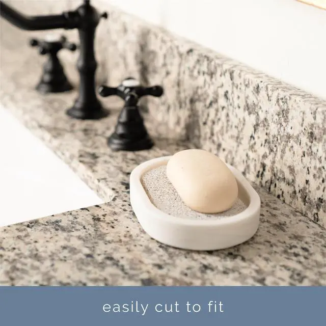 Alt view image 5 of 6 - S&T INC. Bar Soap Holder for Kitchen, Bathroom, and Soap Dish, 4 Pack, White, 2.9 inches by 4.4 inches