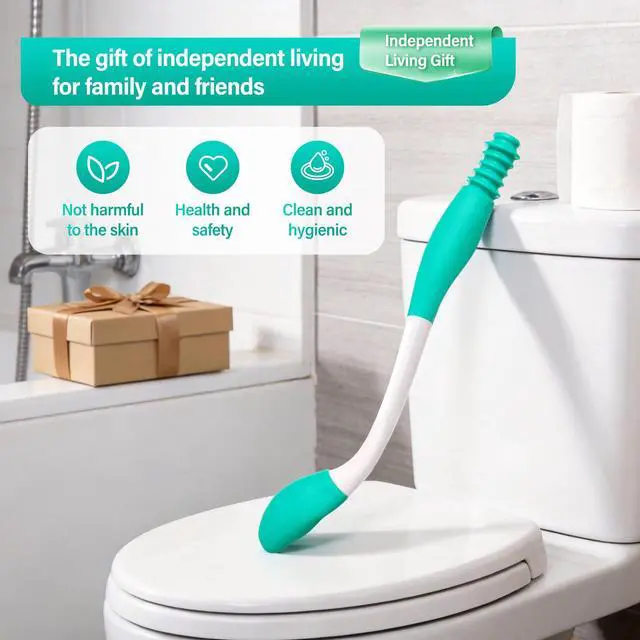 Alt view image 7 of 7 - Fanwer Toilet Aids for Wiping,Long Reach Comfort Bottom Buddy Extends Your Reach Over 15",Butt Wiper for Disabled,Elderly