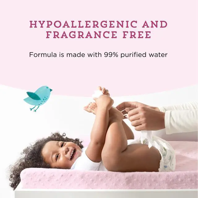 Alt view image 4 of 7 - Amazon Brand - Mama Bear 99% Water Baby Wipes, Hypoallergenic,formulated without Fragrance, 72 Count