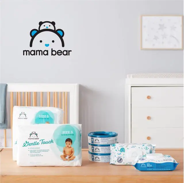 Alt view image 7 of 7 - Amazon Brand - Mama Bear 99% Water Baby Wipes, Hypoallergenic,formulated without Fragrance, 72 Count