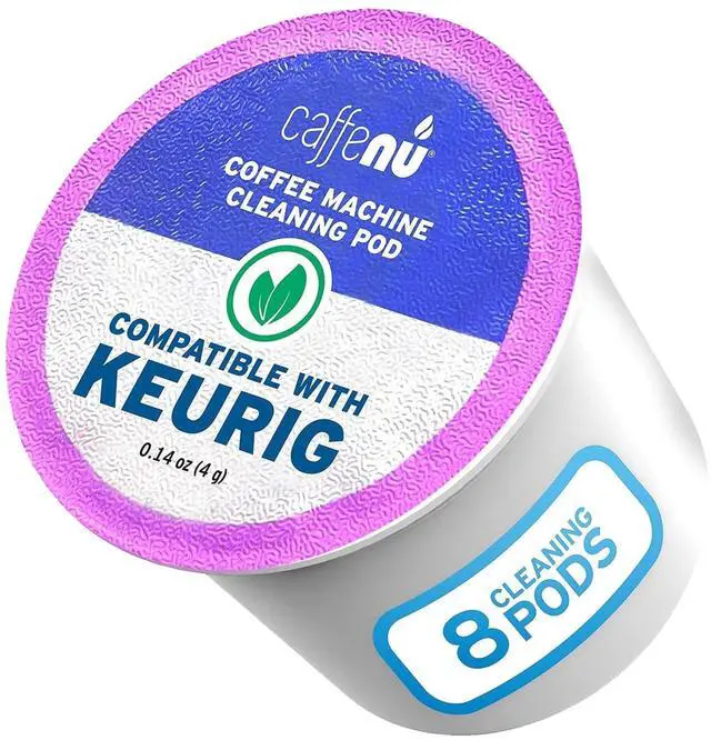 Main image of Caffenu Keurig Compatible Cleaning Rinse Pods, 8-Pod Cleaner Kit, 1.0 & 2.0