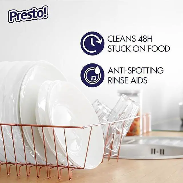 Alt view image 4 of 7 - Amazon Brand - Presto! Triple Action Dishwasher Pacs, Lemon Scent, 90 Count