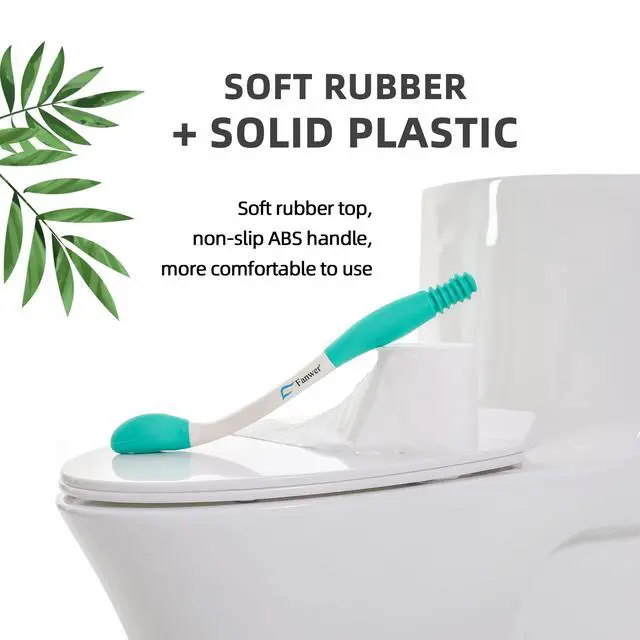 Alt view image 5 of 7 - Fanwer Toilet Aids Tools,Long Reach Comfort Wipe,Extends Your Reach Over 15" Grips Toilet Paper or Pre-Moistened Wipes