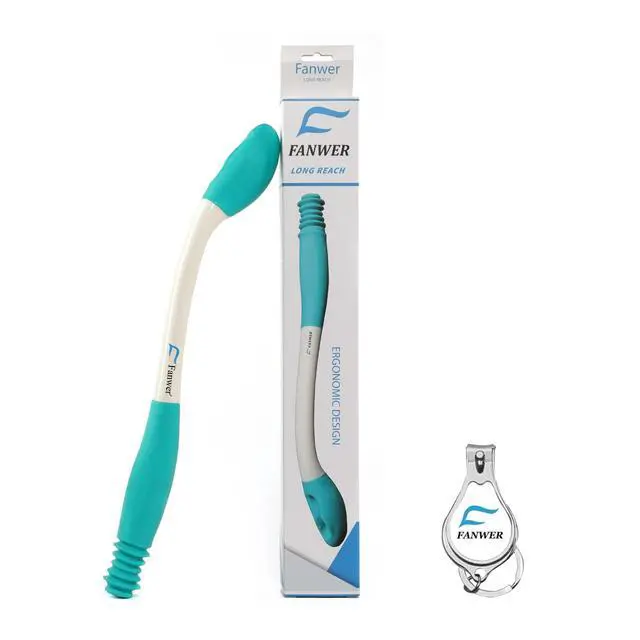 Alt view image 6 of 7 - Fanwer Toilet Aids Tools,Long Reach Comfort Wipe,Extends Your Reach Over 15" Grips Toilet Paper or Pre-Moistened Wipes