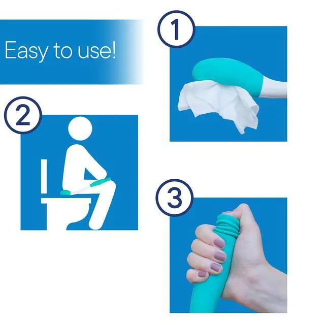 Alt view image 3 of 7 - RMS Long Reach Comfort Wipe - Self Assist Toilet Aid, Ideal Daily Living Bathroom Aid for Limited Mobility