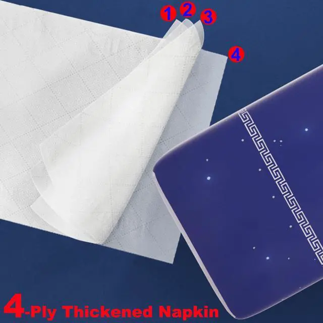 Alt view image 6 of 7 - Soft Facial Napkins, Toilet Paper, Bag Cover, Not In Box, Disposable Facial Tissue, White Facial Paper Tissue, Material Native Wood Pulp Fiber NOT COTTON, 4-Ply, 3 Pack, 360 Sheet per Pack