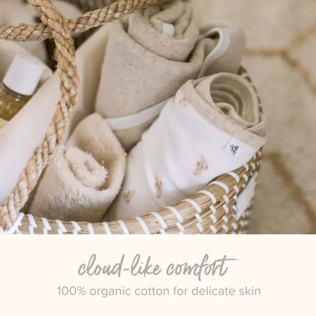 Alt view image 4 of 7 - Burt's Bees Baby Washcloths for Infants, 100% Organic Cotton, Soft and Absorbent Knit Terry Face Towel, 9 x 9 in, 3-Pack