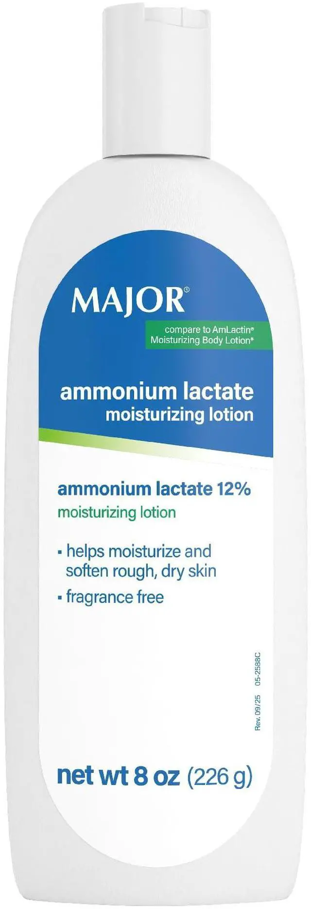 Main image of Major Ammonium Lactate 12% Moisturizing Lotion - Lactic Acid Lotion - Helps Hydrate, Soften, and Exfoliate Rough, Dry Skin - Daily Body Lotion - Fragrance-Free - 8 Oz (1 Pack)