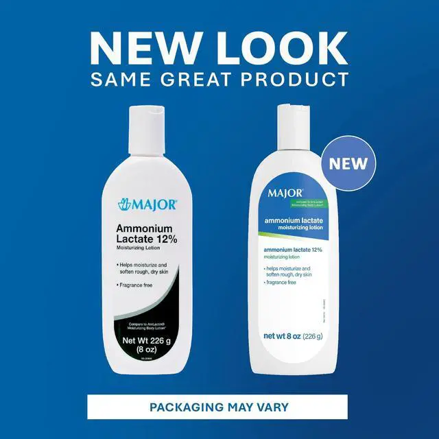 Alt view image 7 of 7 - Major Ammonium Lactate 12% Moisturizing Lotion - Lactic Acid Lotion - Helps Hydrate, Soften, and Exfoliate Rough, Dry Skin - Daily Body Lotion - Fragrance-Free - 8 Oz (1 Pack)