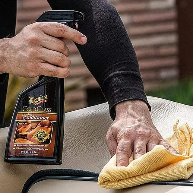 Alt view image 2 of 6 - Meguiar's Gold Class Leather Conditioner Spray - Premium Car Leather Conditioner - Protect Your Car's Seats from Cracking, Fading and Drying Out - Keep It Looking and Feeling New, 16 Oz
