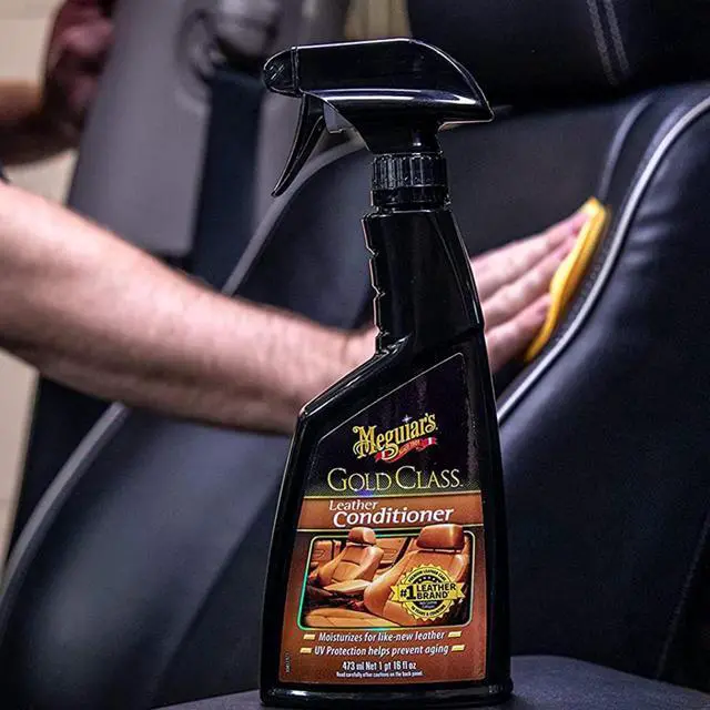 Alt view image 6 of 6 - Meguiar's Gold Class Leather Conditioner Spray - Premium Car Leather Conditioner - Protect Your Car's Seats from Cracking, Fading and Drying Out - Keep It Looking and Feeling New, 16 Oz