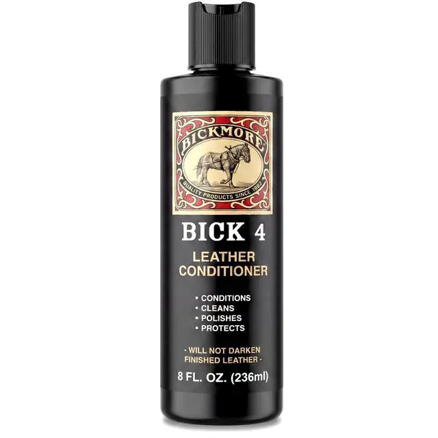 Main image of Bickmore Bick 4 Leather Conditioner 8 oz - Cleaner & Conditioner - Restore Polish & Protect All Smooth Finished Leathers