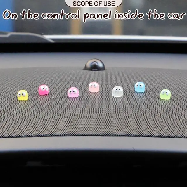 Alt view image 5 of 7 - RAPUDA Cute Luminous Soot Sprites,35 Pcs Automotive Interior Decoration Accessories for Car Rearview Mirror and Dashboard,Cute Anime Decor for Home Garden Office,Funny Ornament Gifts(Multicolour)