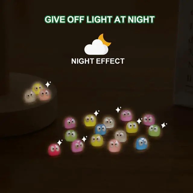 Alt view image 6 of 7 - RAPUDA Cute Luminous Soot Sprites,35 Pcs Automotive Interior Decoration Accessories for Car Rearview Mirror and Dashboard,Cute Anime Decor for Home Garden Office,Funny Ornament Gifts(Multicolour)