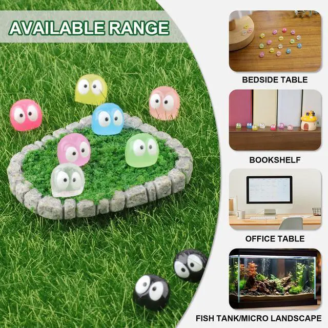 Alt view image 7 of 7 - RAPUDA Cute Luminous Soot Sprites,35 Pcs Automotive Interior Decoration Accessories for Car Rearview Mirror and Dashboard,Cute Anime Decor for Home Garden Office,Funny Ornament Gifts(Multicolour)