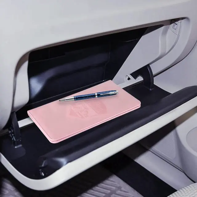 Alt view image 7 of 7 - CoBak Car Registration and Insurance Holder - Vehicle Glove Box Car Organizer,Auto Truck Comparment Accessories Case with Magnetic Closure for Essential Document,Driver License,Cards