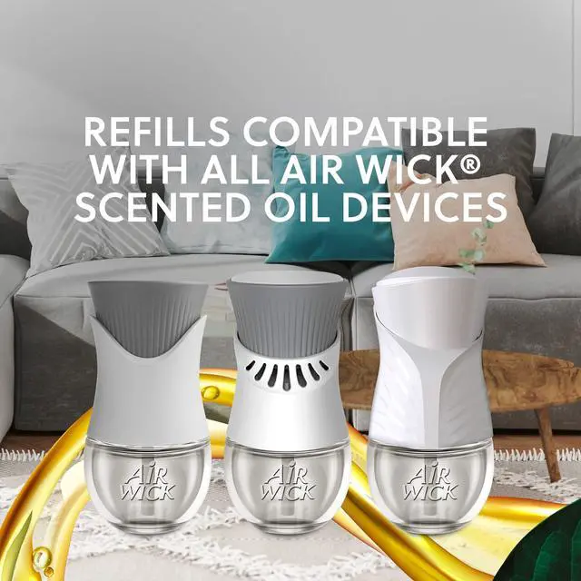 Alt view image 3 of 7 - Air Wick plug in Scented Oil Warmer, White, 1 Count, Essential Oils, Air Freshener