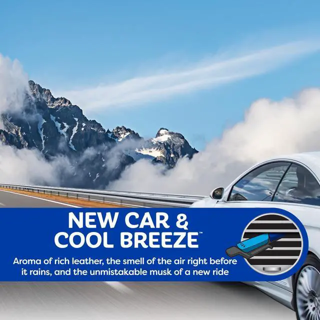 Alt view image 3 of 7 - Refresh Your Car Air Freshener Vent Sticks, New Car / Cool Breeze Scent, 6 Pack, Dual Scent Car Vent Sticks