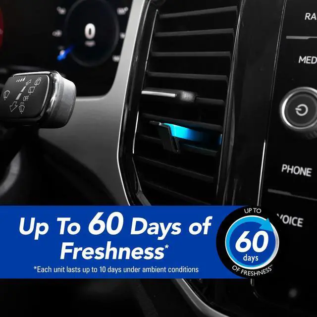 Alt view image 2 of 7 - Refresh Your Car Air Freshener Vent Sticks, New Car / Cool Breeze Scent, 6 Pack, Dual Scent Car Vent Sticks