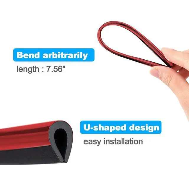 Alt view image 6 of 6 - Hadwoer 20Pcs Car Auto Air Conditioner Vent Outlet Trim Strip, DIY Decoration Chrome PVC Car Interior Moulding Trim Strip Line for All Straight Air Vent Outlet (Red)