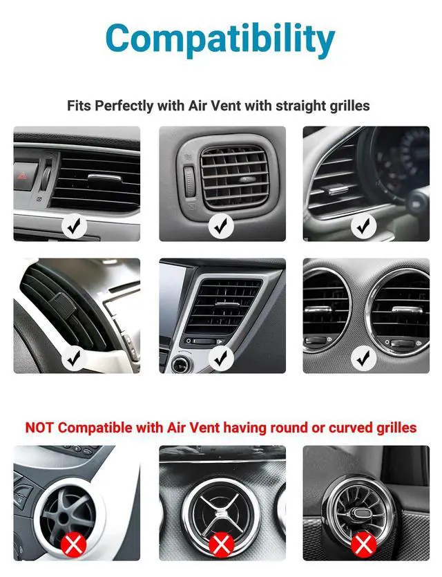 Alt view image 6 of 7 - OBVIS Car Vent Outlet Trim Strip, Blue, 20 Pcs