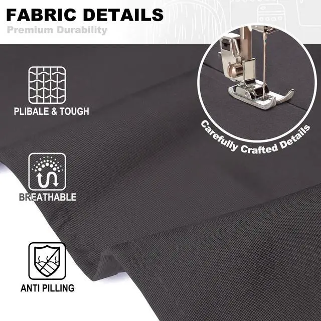 Alt view image 3 of 7 - BeLuyi chef apron bib tool apron for man woman cross back straps with 4 pockets for kitchen cooking gardening baking working(black)