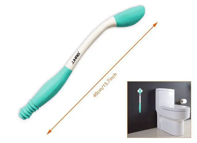 Alt view image 2 of 6 - Butt Wiper Tool - Toilet Aids for Wiping Bottom - Self Wipe Assist for Toileting Wand - Long Reach Comfort Bathroom Wiper for Disabled Elderly After Surgery
