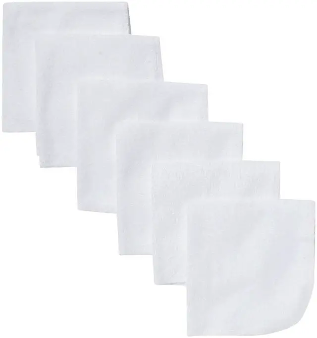 Main image of Gerber Washcloth, White, 6-Count