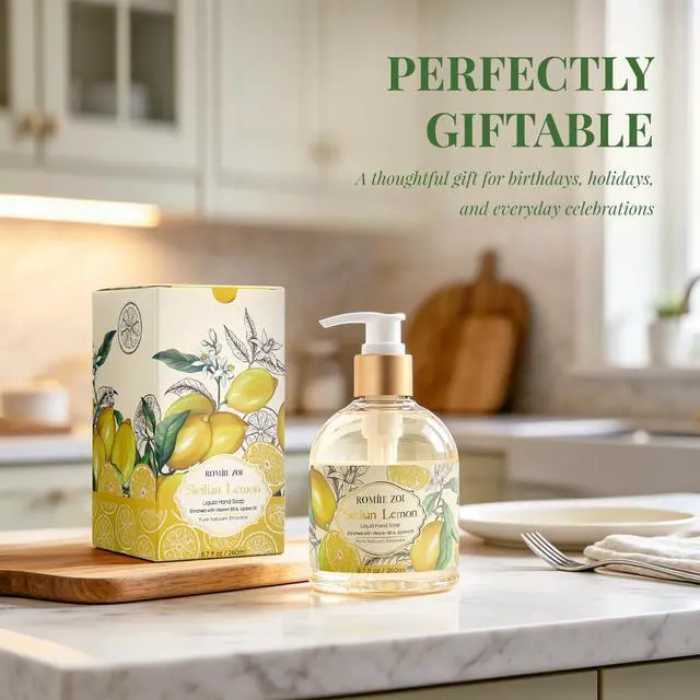 Alt view image 7 of 7 - ROMIIE ZOI Liquid Hand Soap, Lemon, 260ml/8.7fl.oz