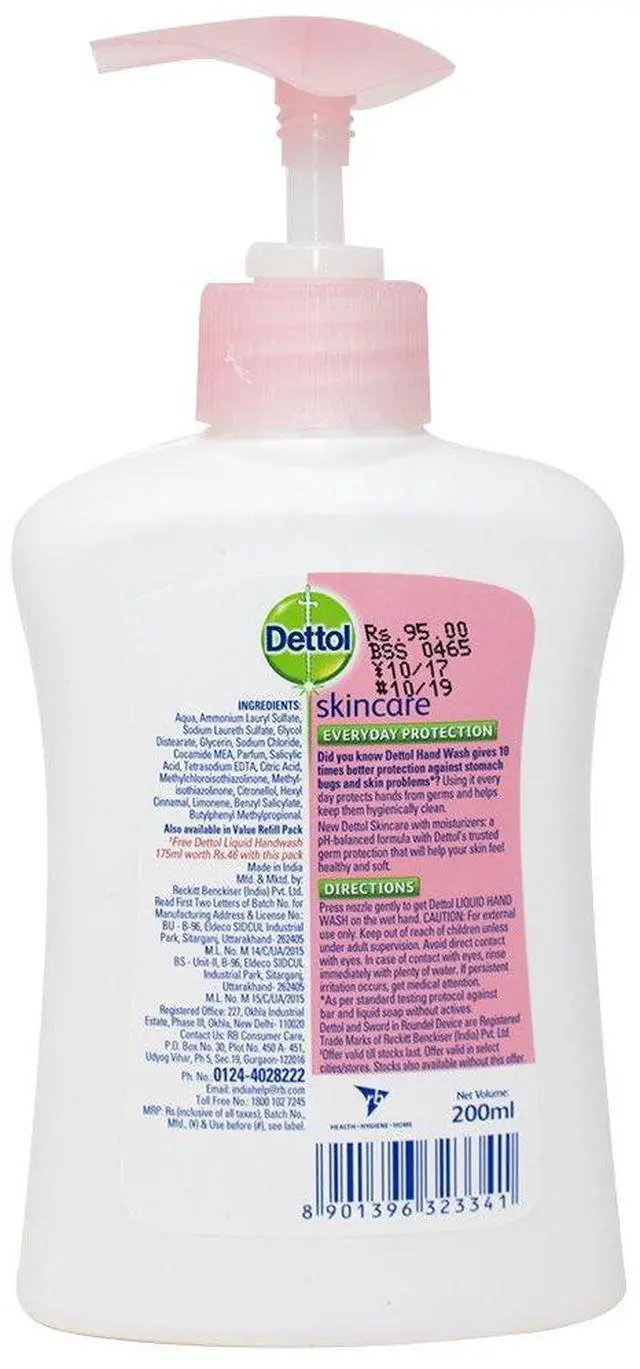 Alt view image 3 of 7 - Dettol Skincare Liquid Hand Wash 200ml