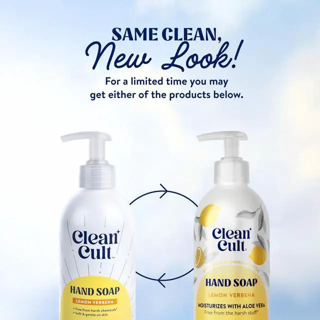 Alt view image 7 of 7 - Cleancult - Lemon Verbena - Moisturizing Liquid Hand Soap - Refillable Aluminum Bottle - Made with Aloe Vera - Nourishes & Moisturizes Dry & Sensitive Skin - 12 oz - 1 Pack