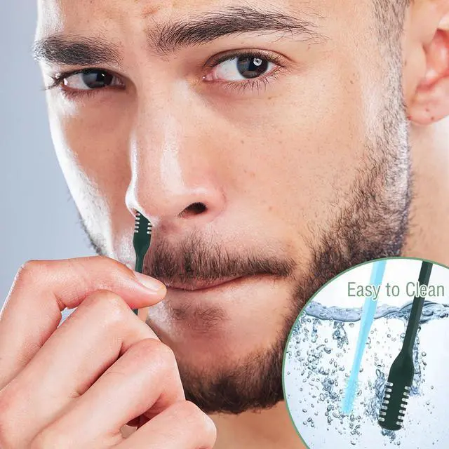 Alt view image 4 of 7 - 5PCS 2-in-1 Nasal Hair Cutter,Double Sided Nose Hair Trimmer for Men&Women,360° Rotating Manual NoseHair Cutter,Nose Hair Knife,Portable Nostril Hairs Remover Tool for Home Travel Essentials,Colorful